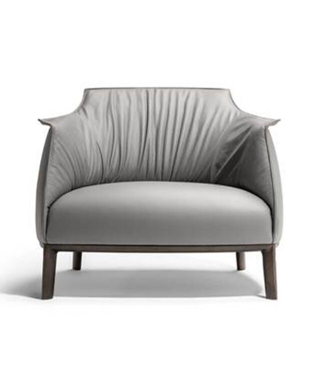 Archibald Large Armchair with wood base