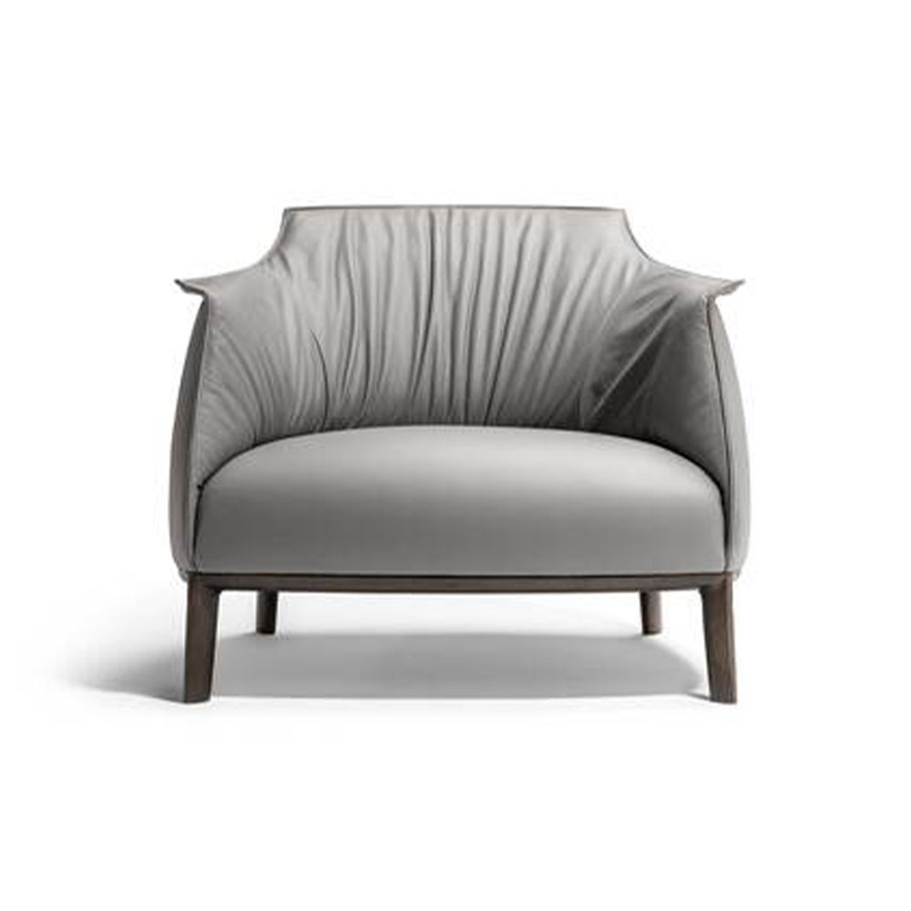 Archibald Large Armchair with wood base