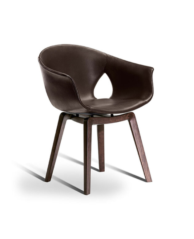 Ginger Ale | Small armchair with wood