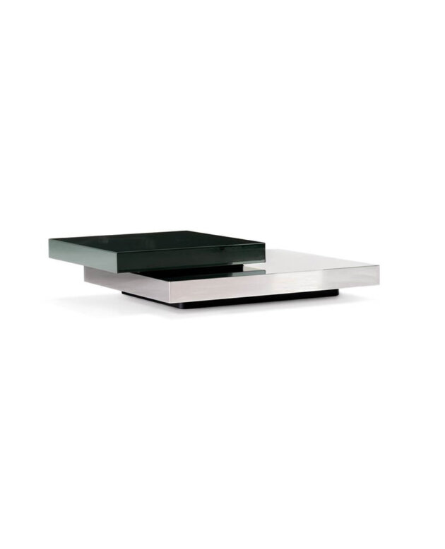 solid steel coffee table