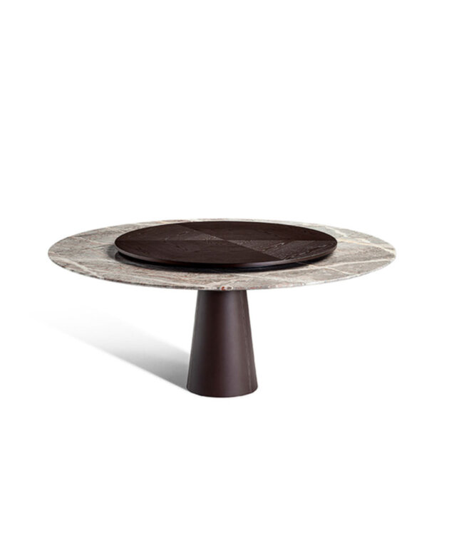 Mesa Due | Table with Lazy Susan
