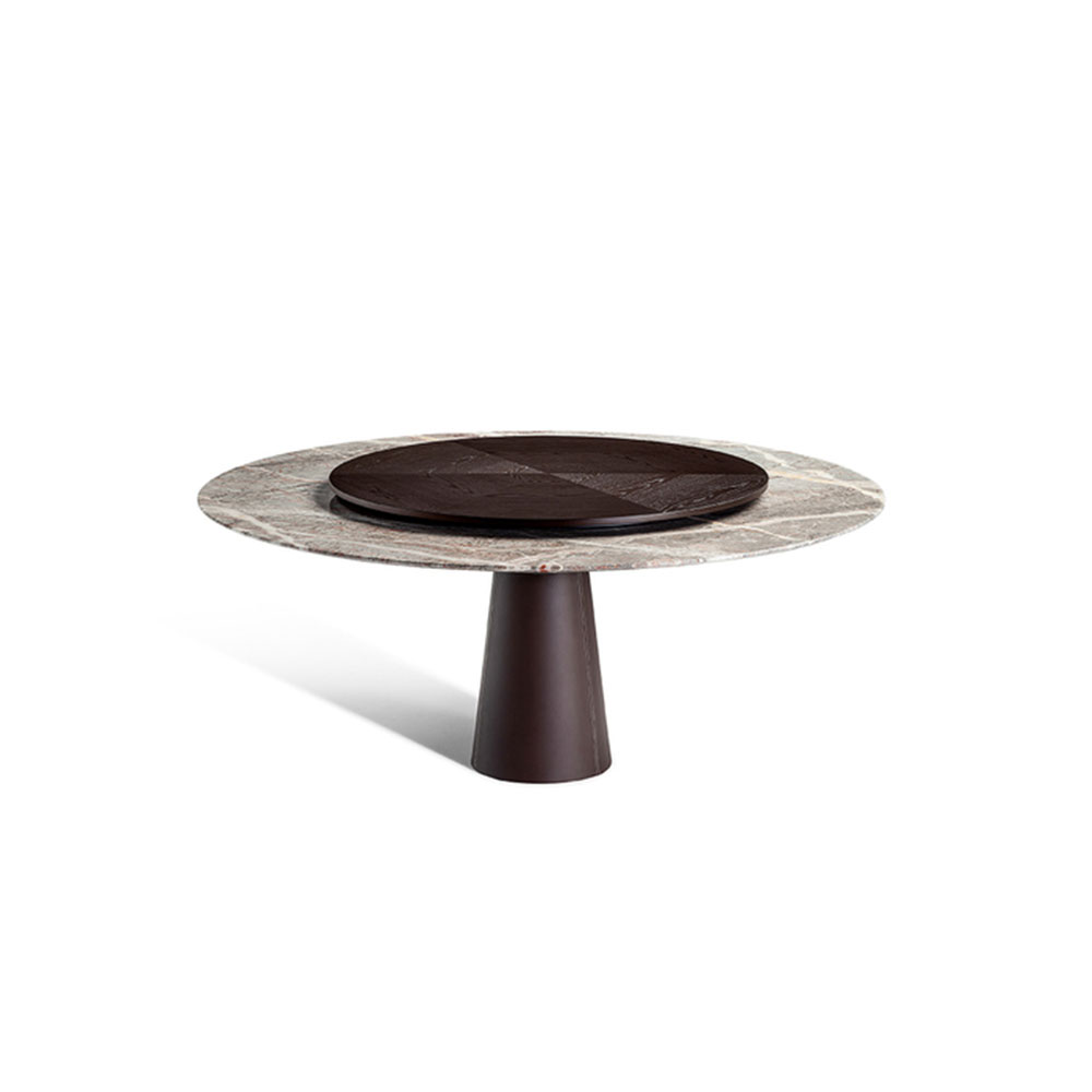 Mesa Due | Table with Lazy Susan